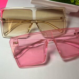 2 PC Sunglasses Set, Summer Sunglass accessories, Multicolor set